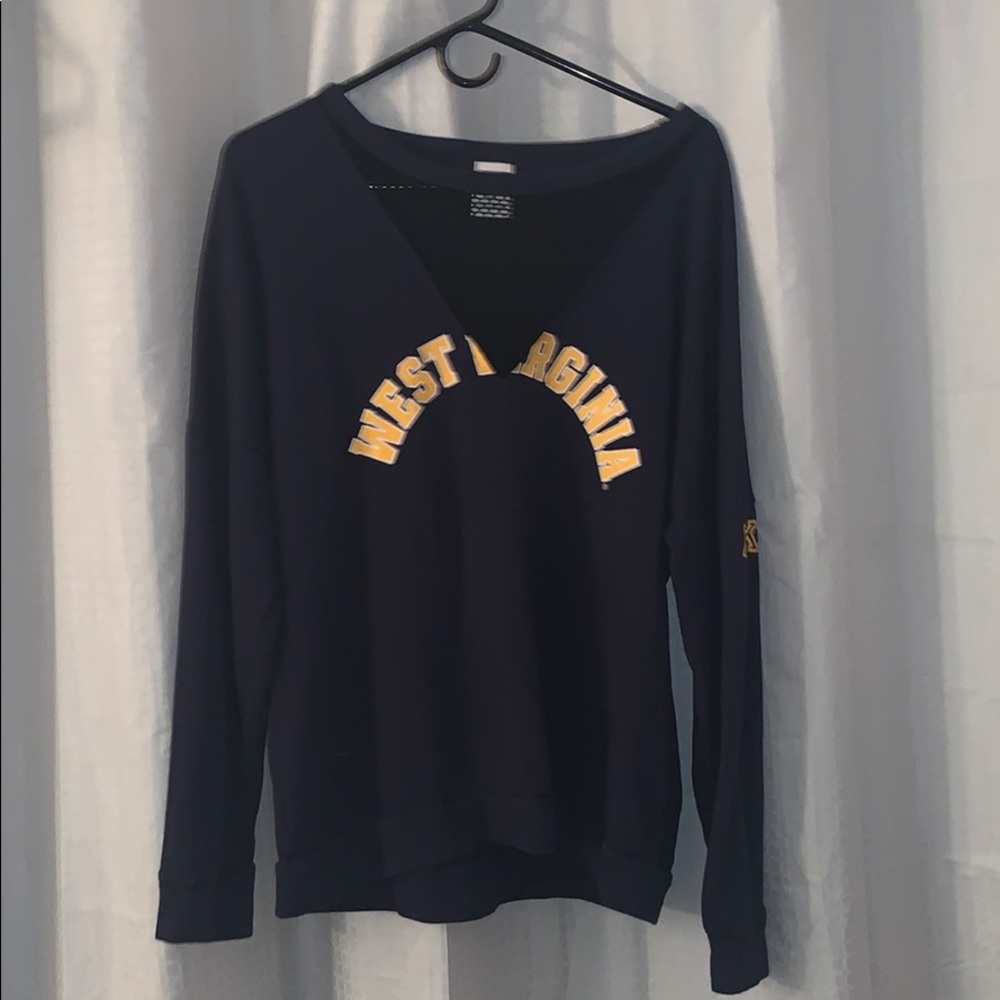 West Virginia PINK crewneck